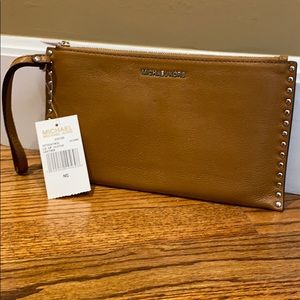 Michael Kors studded clutch/wristlet
